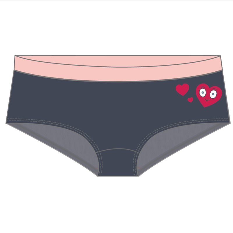 custom color cotton teen underwear girl boxers 2pcs/bag multipack  girl briefs underwear