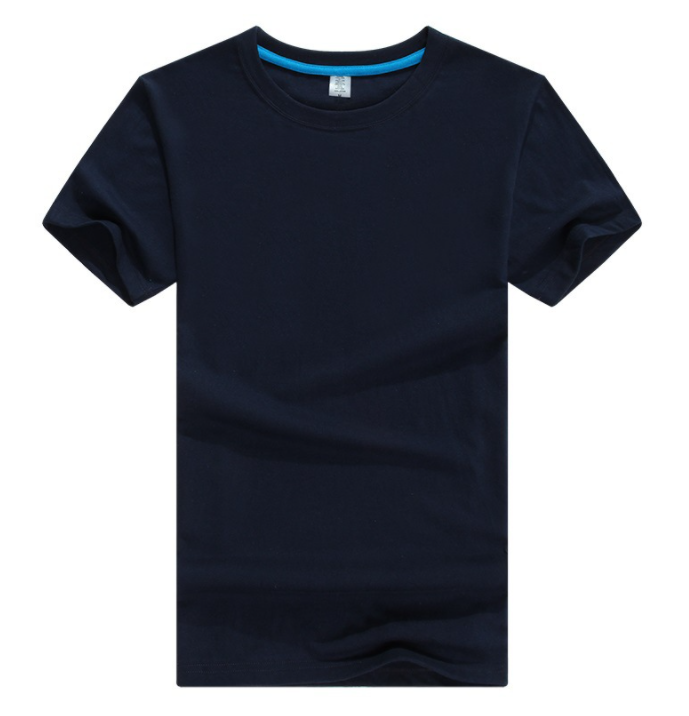 Men's straight T-shirt with short sleeves