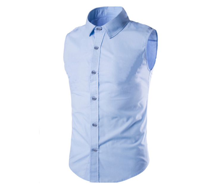Men's lapel shirt vest