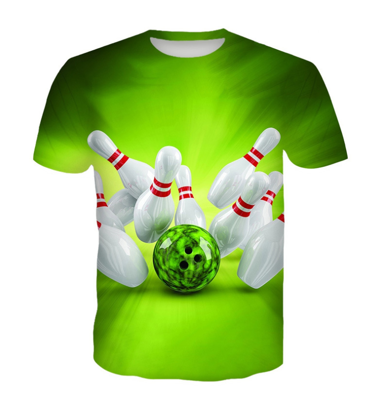 Bowling loose round neck and short sleeves