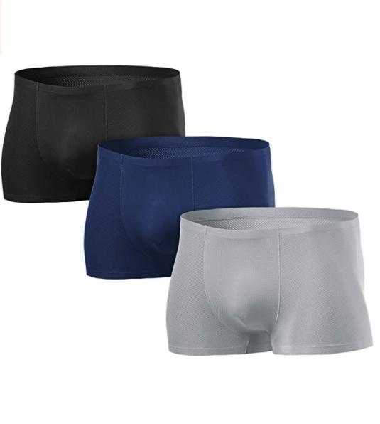 Quick dry ice silk boxer briefs