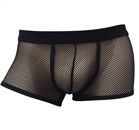 Sexy mesh breathable cool boxer underwear