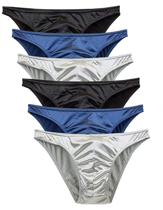 Men's satin bikini pants