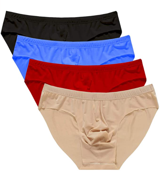 Men's non-trace underwear ice silk briefs