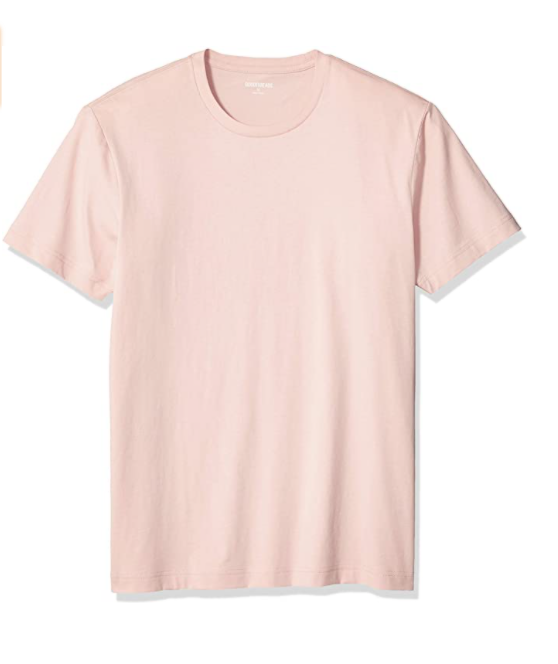 Men's slim round collar cotton T-shirt