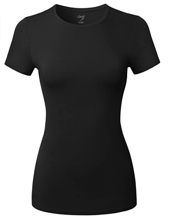 Round collar short sleeve