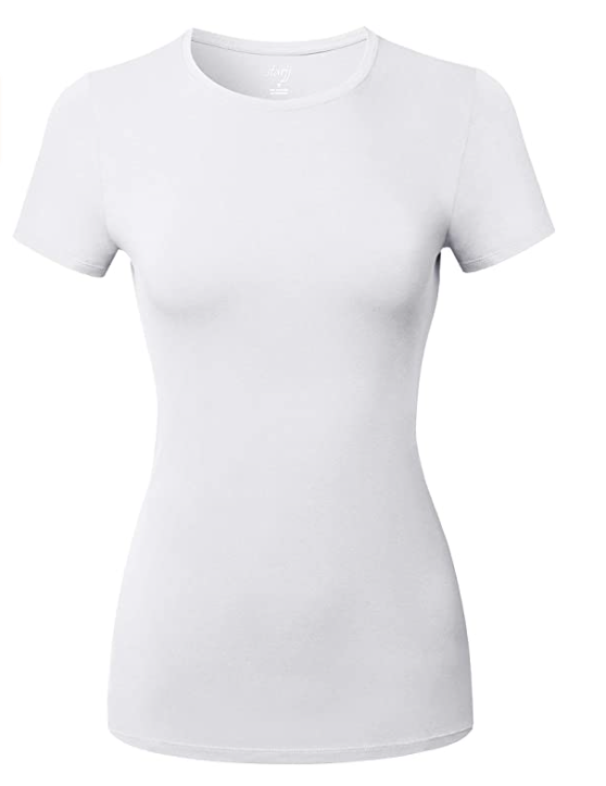 Comfortable round neck and short sleeves for women's wear