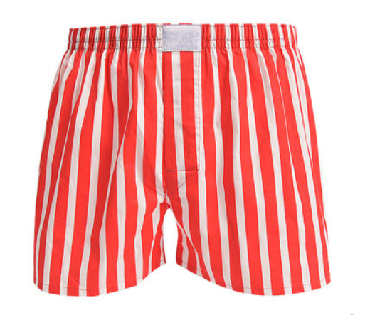 Striped boxer shorts