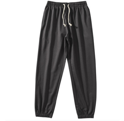 Men's and women's full-length trousers in solid color