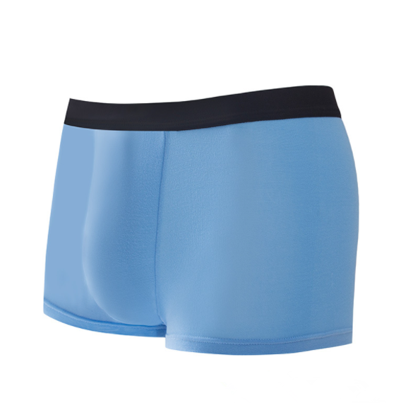 Comfortable soft men's plain color boxers