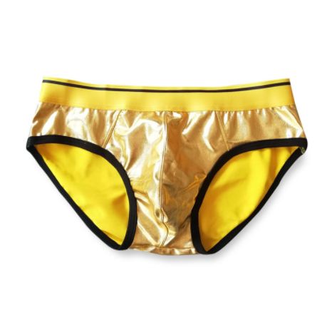 Sexy gold sex underwear