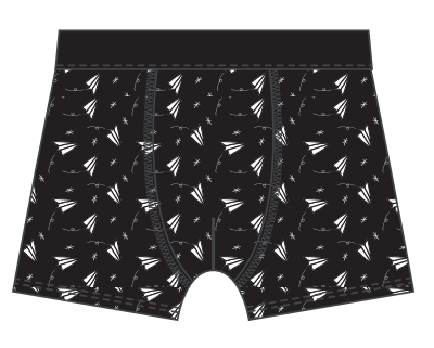 Mens' comfortable printed boxers