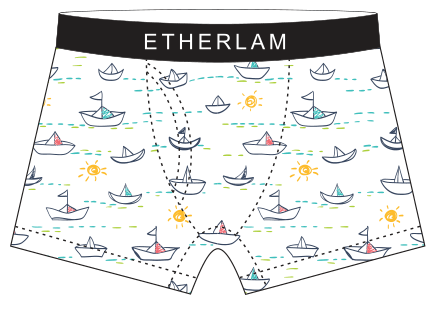 Men's soft and comfortable printed boxers