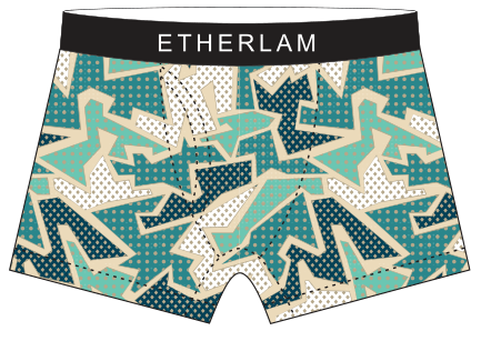 Men's printed comfortable breathable boxers