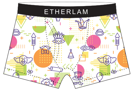 Men's dry breathable printed boxers