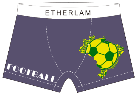 Football printed boxers 01