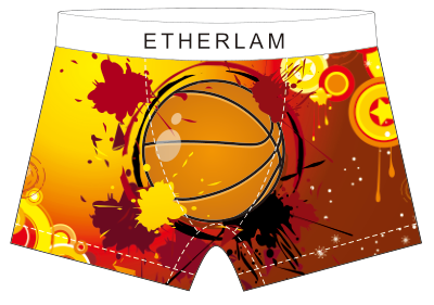 Blue ball printed boxers 05