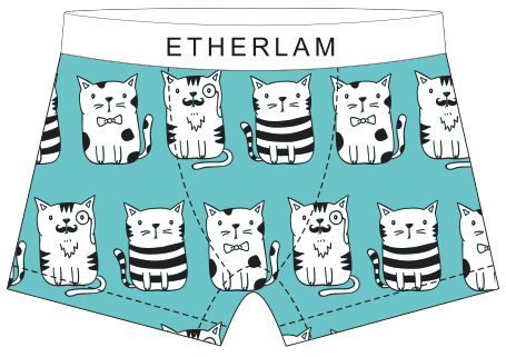 Cartoon printed men's underwear 01