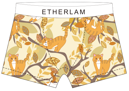 Cartoon printed Men's underwear 02