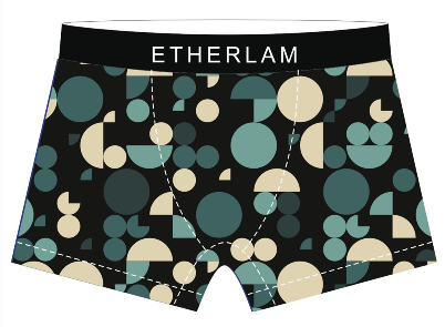 Printed men's comfortable cool underwear