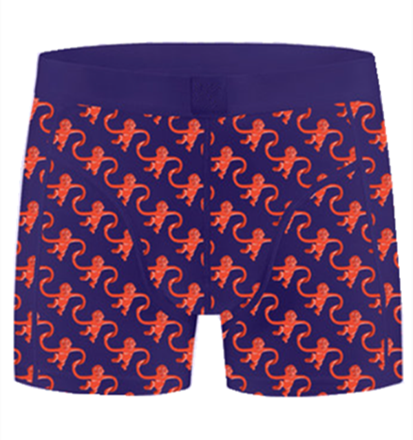 Printed organic cotton men's boxers