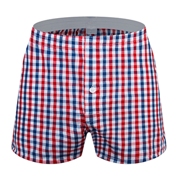 Men's cotton printed boxers (09）