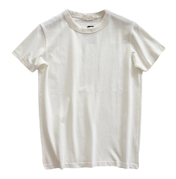Pure cotton plain color comfortable short sleeves