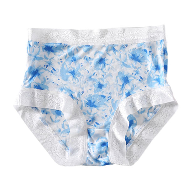 Women's printed silk knickers