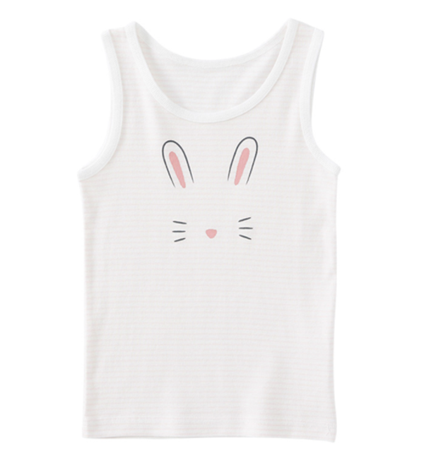 Cotton girl's underwear vest