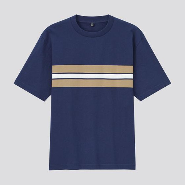 Men's cotton striped T-shirt