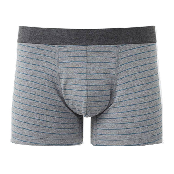 Men's cotton low waist boxer briefs