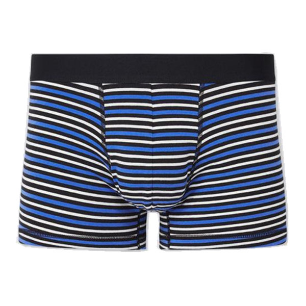 Men's colored striped low-waisted underwear