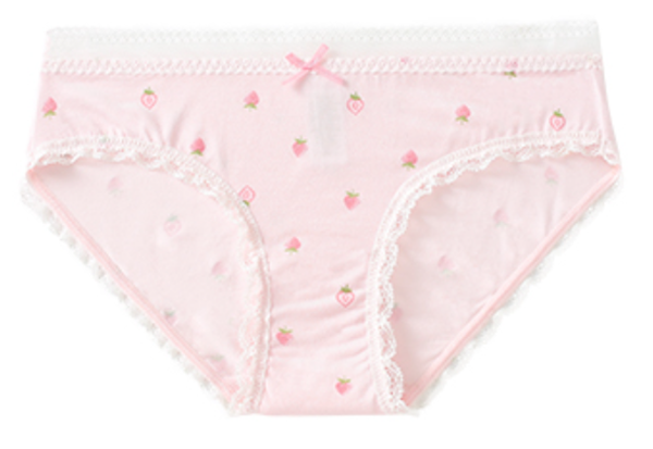 Cartoon lace cotton briefs