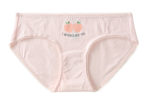 Cartoon peach cotton printed underwear