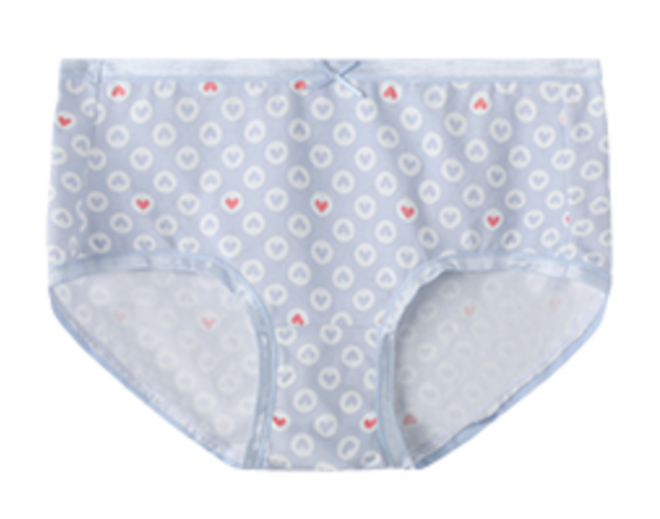 Women's cotton print breathable boxer briefs