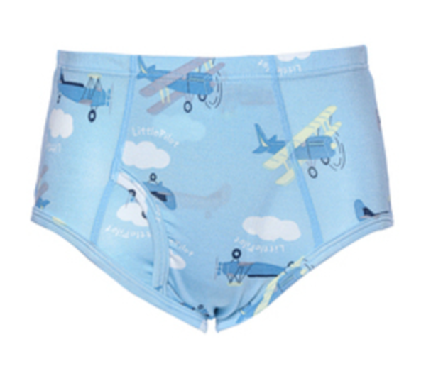 Comfortable breathable boys printed mid-rise briefs