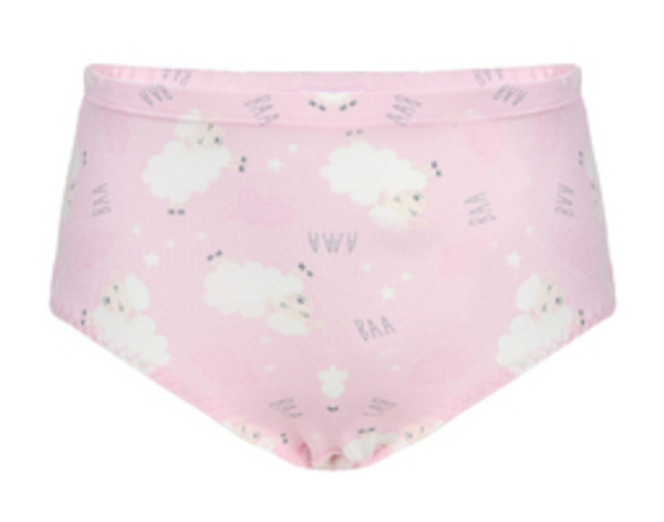 Girls soft comfortable breathable printed briefs