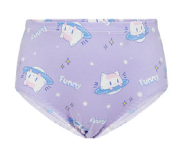 Girls relaxed breathable printed briefs